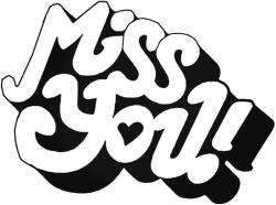 Stickify Miss You (hiányzol) Autómatrica