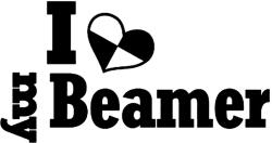 Stickify BMW matrica I Love My Beamer