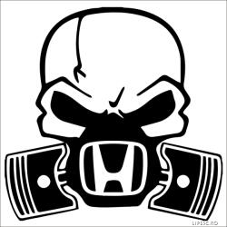 Stickify Honda matrica halálkoponya