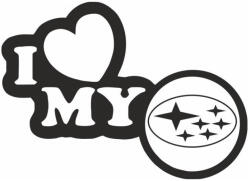 Stickify I Love Subaru matrica
