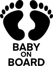 Stickify Lábas Baby on board matrica