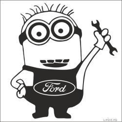 Stickify Ford matrica Minion szerelő