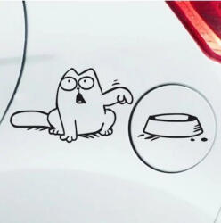 Stickify Éhes macska tanksapka matrica