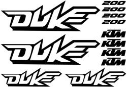 Stickify KTM Duke 200 "1" matrica szett