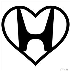 Stickify Honda matrica szív