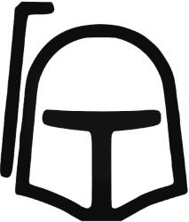 Stickify Minimalista Boba Fett Autómatrica