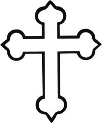 Stickify Katolikus kereszt Autómatrica