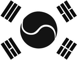 Stickify Koreai zászló Autómatrica