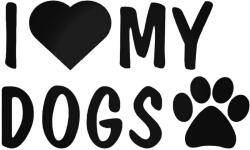 Stickify I Love My dogs tuning felirat