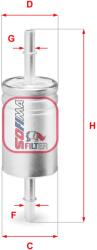 SOFIMA filtru combustibil SOFIMA S 3740 B (S 3740 B) - automobilus