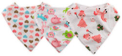 Baby Care nyálkendő szett 3 db-os - lányos - aprotalpak