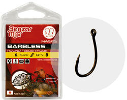 EnergoTeam Maruto 4626 4 Benzár Barbless Round Feeder Horog 8db/cs (43453-104)