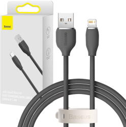 Baseus Cablu de Date Baseus Jelly USB to Lightning, 2, 4A, 1, 2m Negru (23247)