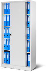JAN NOWAK ® - KUBA Tolóajtós Fém iratszekrény / SZÜRKE (774) - fegyverszekreny