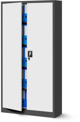 JAN NOWAK ® - JAN I Fém iratszekrény FEHÉR/ANTRACIT (619) - fegyverszekreny