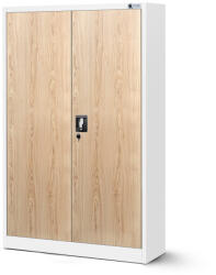 JAN NOWAK ® - KEVIN Fém iratszekrény BÜKKFA MINTÁVAL (1385)