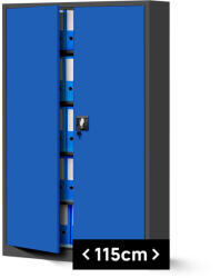 JAN NOWAK ® - JAN II Fém iratszekrény KÉK/ANTRACIT (1007) - chubbsafe