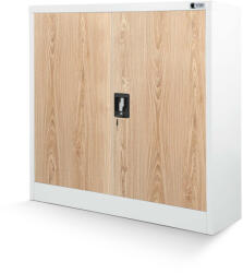 JAN NOWAK ® - BEATA Fém iratszekrény BÜKKFA MINTÁVAL (1377) - chubbsafe