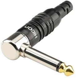 HICON HI-J63MA07 jack (6, 3mm), 2-pole, 90° angled