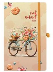 TopTimer Naptár, tervező, A5, heti, TOPTIMER, "Csak Nőknek", bicikli (NKJ018KU) - jatekotthon