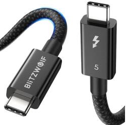 BlitzWolf BW-HDC8 USB-C-USB-C kábel, 240W, 0, 5m (fekete) (BW-HDC8 0.5m) - jatekotthon