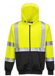 Portwest B315 - Láthatósági HI-VIS pulóver, neon sárga/fekete (PW-B315YBR)