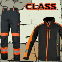 CLASS Munkaruha szett - Derekas munkásnadrág + softshell kabát (ClassicVIS-SPD-O-WORK-SOFT-O)