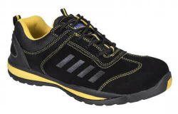 Portwest FW34 - Steelite Lusum Munkavédelmi Cipő, fekete/sárga (S1P, SRC, HRO) (PW-FW34BKR)