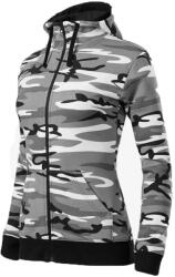 MALFINI Camo Zipper Női Pulóver, terepszín szürke (ADLC20-terepszín szürke)