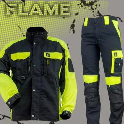  Flame Munkaruha szett - Derekas munkásnadrág + kabát (Urg-Y-SPD+Urg-Y-KRT)