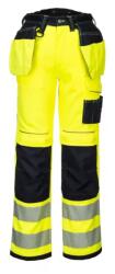 Portwest PW303 - PW3 Láthatósági derekas munkásnadrág, NEON sárga (PW-T501YBR)