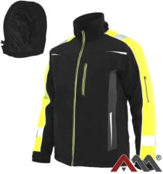 ART.MAS Work WIN - Softshell téli munkáskabát, fekete/sárga (ART-ClassWork-WIN-Softshell)