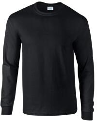 Gildan Gildán Hosszú ujjú póló - Fekete, 100% pamut (GI2400 Fekete)