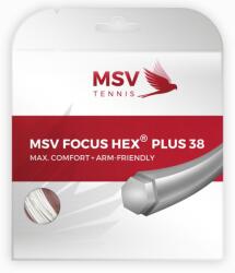 MSV Tenisz húr MSV Focus Hex Plus 38 (12 m) - white - Fehér (7052/7055/7058/7061)