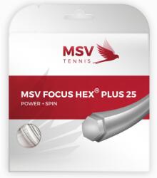 MSV Tenisz húr MSV Focus Hex Plus 25 (12 m) - white - Fehér (7080/7087/7091)
