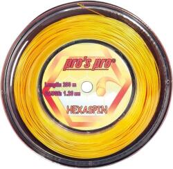 Pro's Pro Tenisz húr Pro's Pro Hexaspin (200 m) - Arany (ST15148.2)