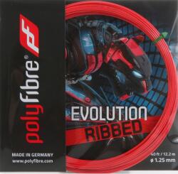 Polyfibre Tenisz húr Polyfibre Evolution Ribbed (12, 2 m) - Piros (ST70036.1)