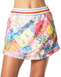 Lucky in Love Női teniszszoknya Lucky in Love Novelty Print High Waist Flower On - multicolor - Többszínű (CB681-W45955)