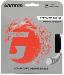Gamma Tenisz húr Gamma Synthetic Gut w/ WearGuard (12, 2 m) - Fekete (GSGW6-12)