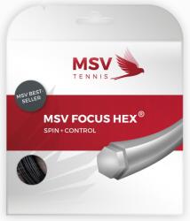 MSV Tenisz húr MSV Focus Hex (12 m) - black - Fekete (4893/4894/4921/4895/4834)