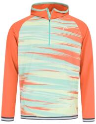 HEAD Férfi tenisz pulóver Head Topspin Hoodie - pastell green/print vision - Narancssárga (811483-PAXV)