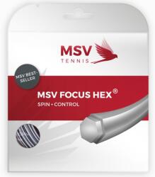 MSV Tenisz húr MSV Focus Hex (12 m) - silver - Ezüst (4930/4912)