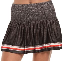Lucky in Love Női teniszszoknya Lucky in Love Tech It Out Long High Tech Smocked - charcoal - Szürke (CB522-N38040)