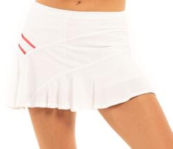 Lucky in Love Női teniszszoknya Lucky in Love Core Whites Mesh Love Skirt - white/coral crush - Fehér (CB566-166)