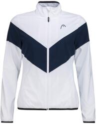 HEAD Női tenisz pulóver Head Club 22 Jacket W - white/dark blue - Fehér (814401-WHDB)