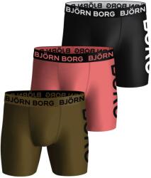 Björn Borg Boxer alsó Björn Borg Performance Boxer 3P - black/green/pink - Többszínű (10002650-MP001)