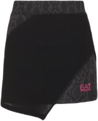 EA7 Női teniszszoknya EA7 Woman Jersey Miniskirt - black python - Fekete (6RTN51 TJLHZ 2238)
