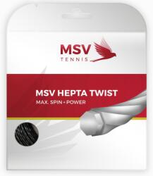 MSV Tenisz húr MSV Hepta Twist (12 m) - anthracite - Fekete (2206/2207/2213/2214)