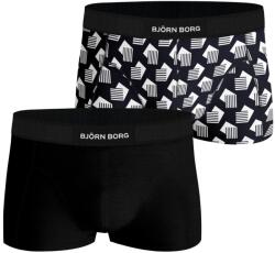 Björn Borg Boxer alsó Björn Borg Core Trunk 2P - black/print - Fekete (10000802-MP003)