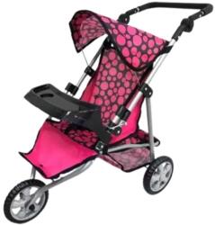  Pöttyös játék babakocsi háromkerekű (FL9131)